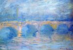 Клод Моне Мост Ватерлоо на закате, розовый эффект 1903г 